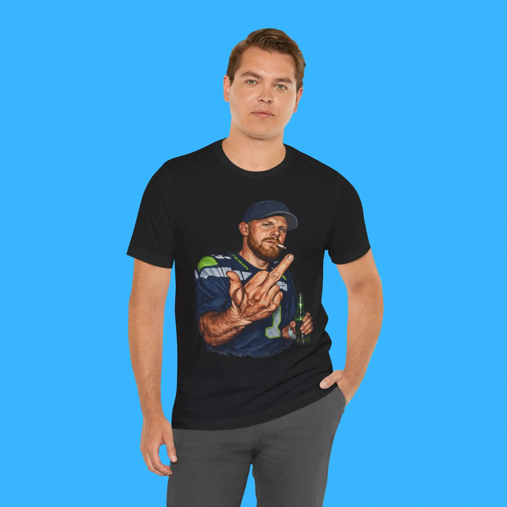 Sam Darnold Middle Finger Person Shirt