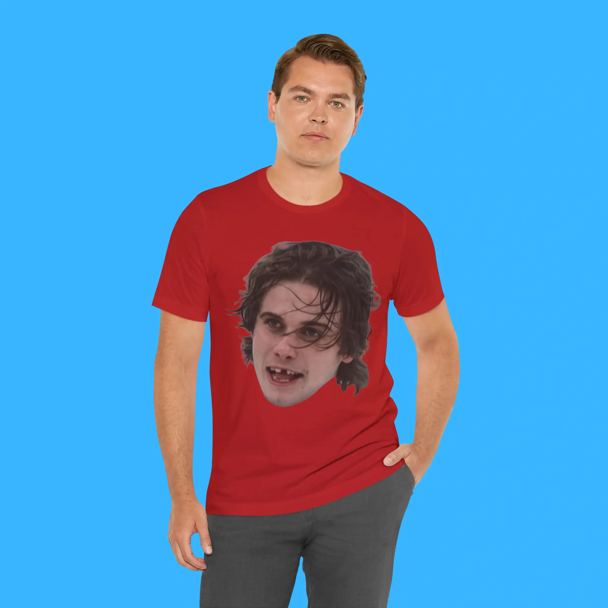 Team USA Jack Hughes Missing Teeth Throwback Person Shirt