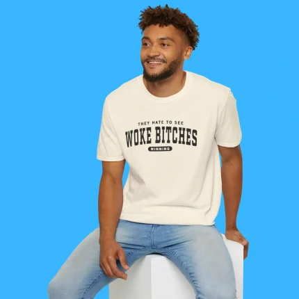 Woke Bitches Ringer Person Shirt