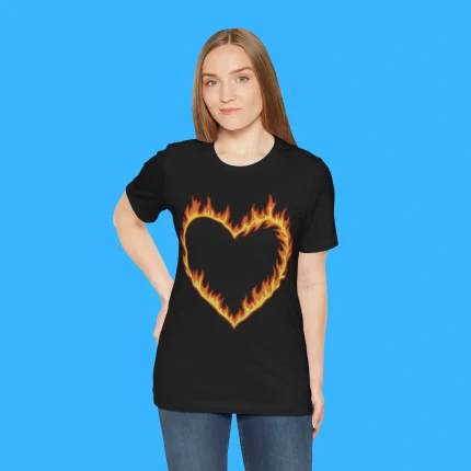 High Potential Morgan Croft Fire Heart Person Shirt