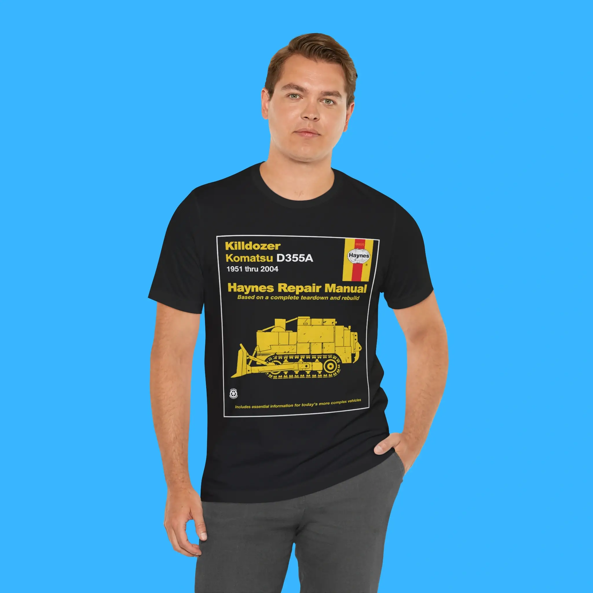 Killdozer Komatsu Haynes Repair Manual Person Shirt