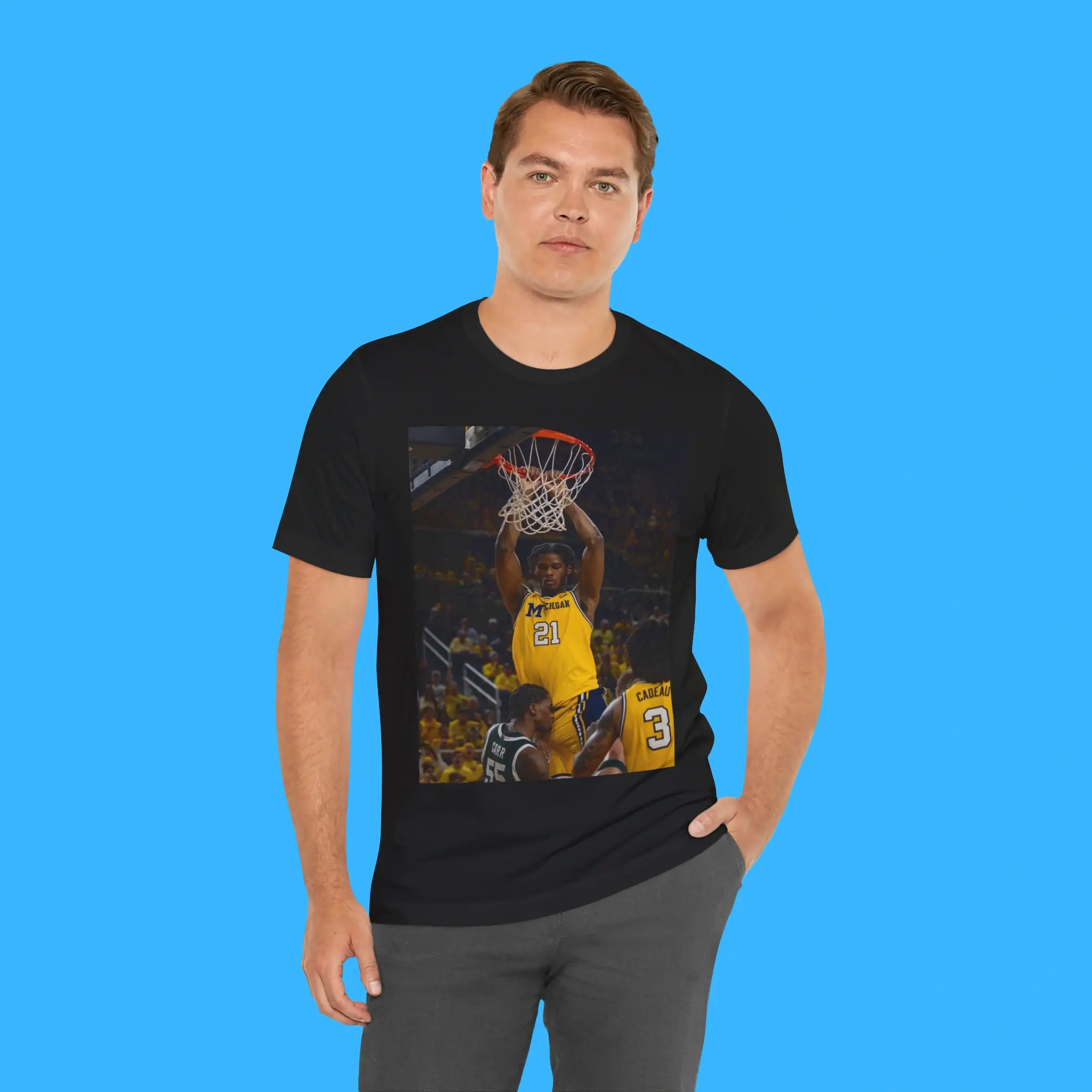 Morez Johnson Jr. Dunk On Carr Person Shirt