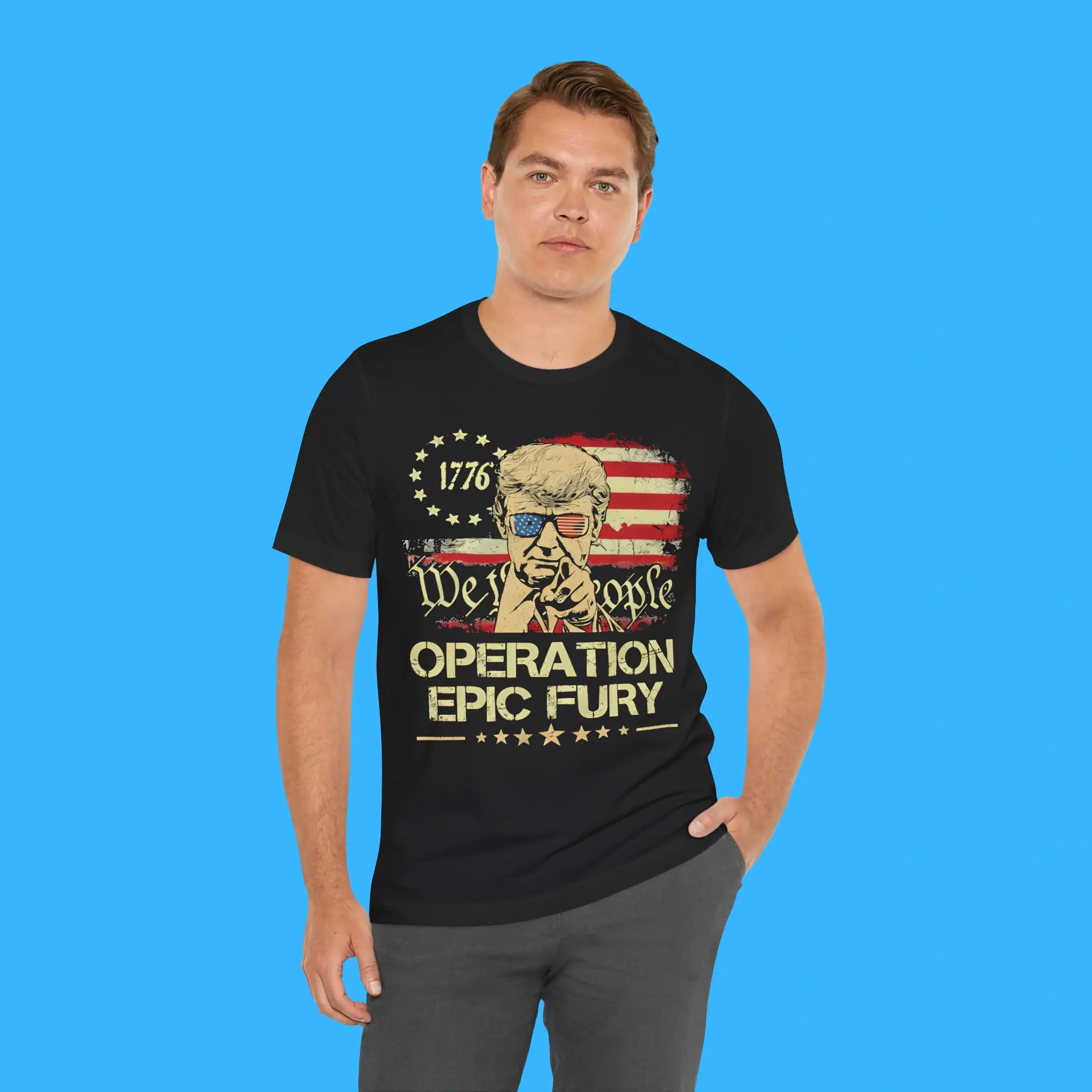 Operation Epic Fury We The People Trump Person Shirt
