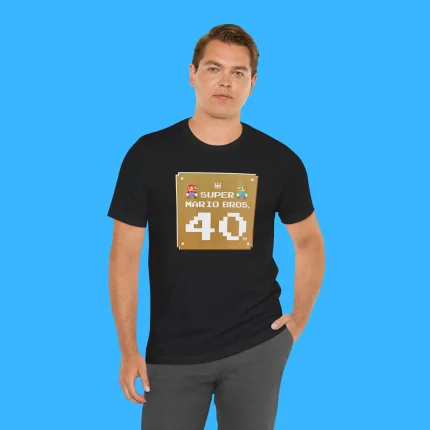 Super Mario Bros 40th Anniversary Person Shirt