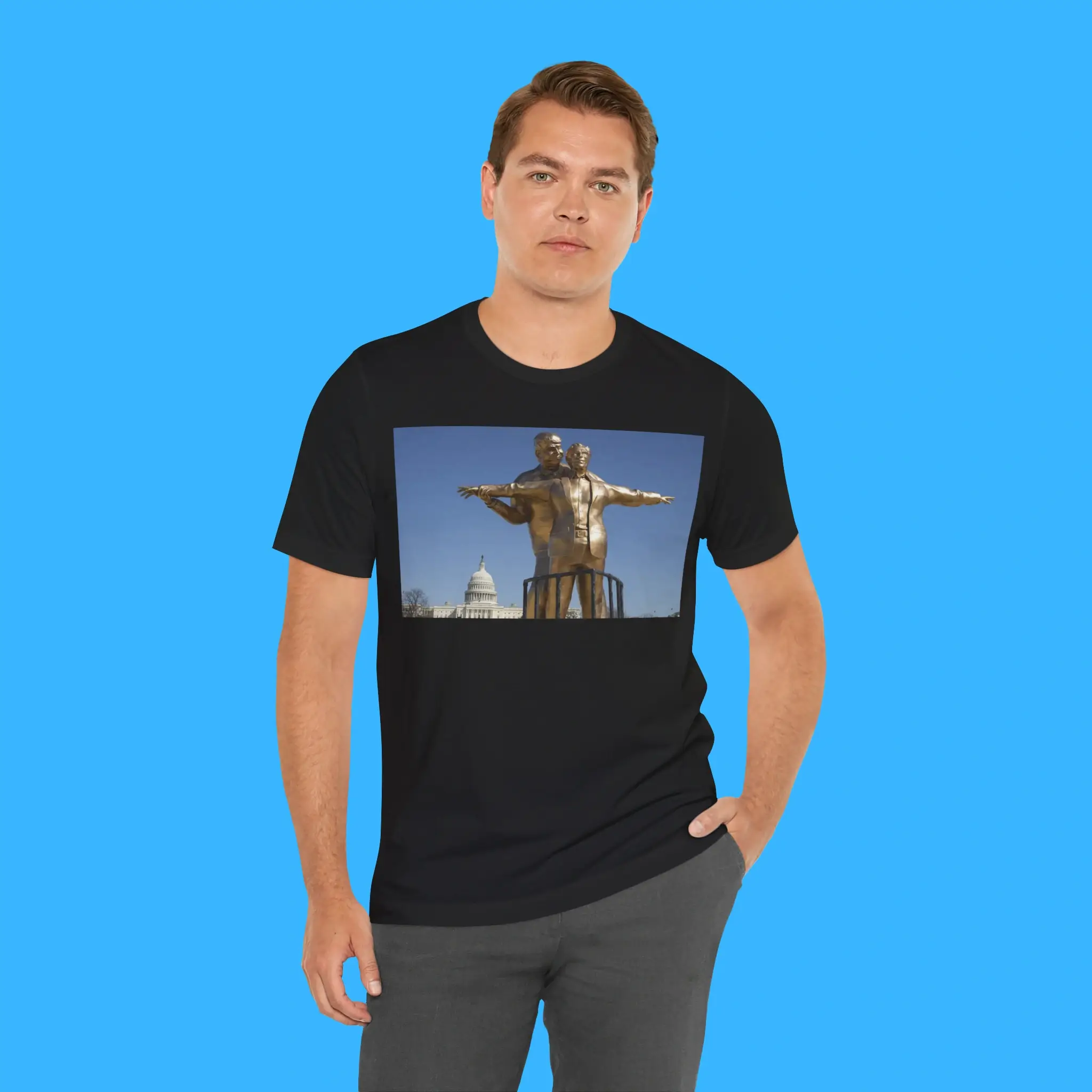 Trump and Epstein Titanic Statue Person Shirt