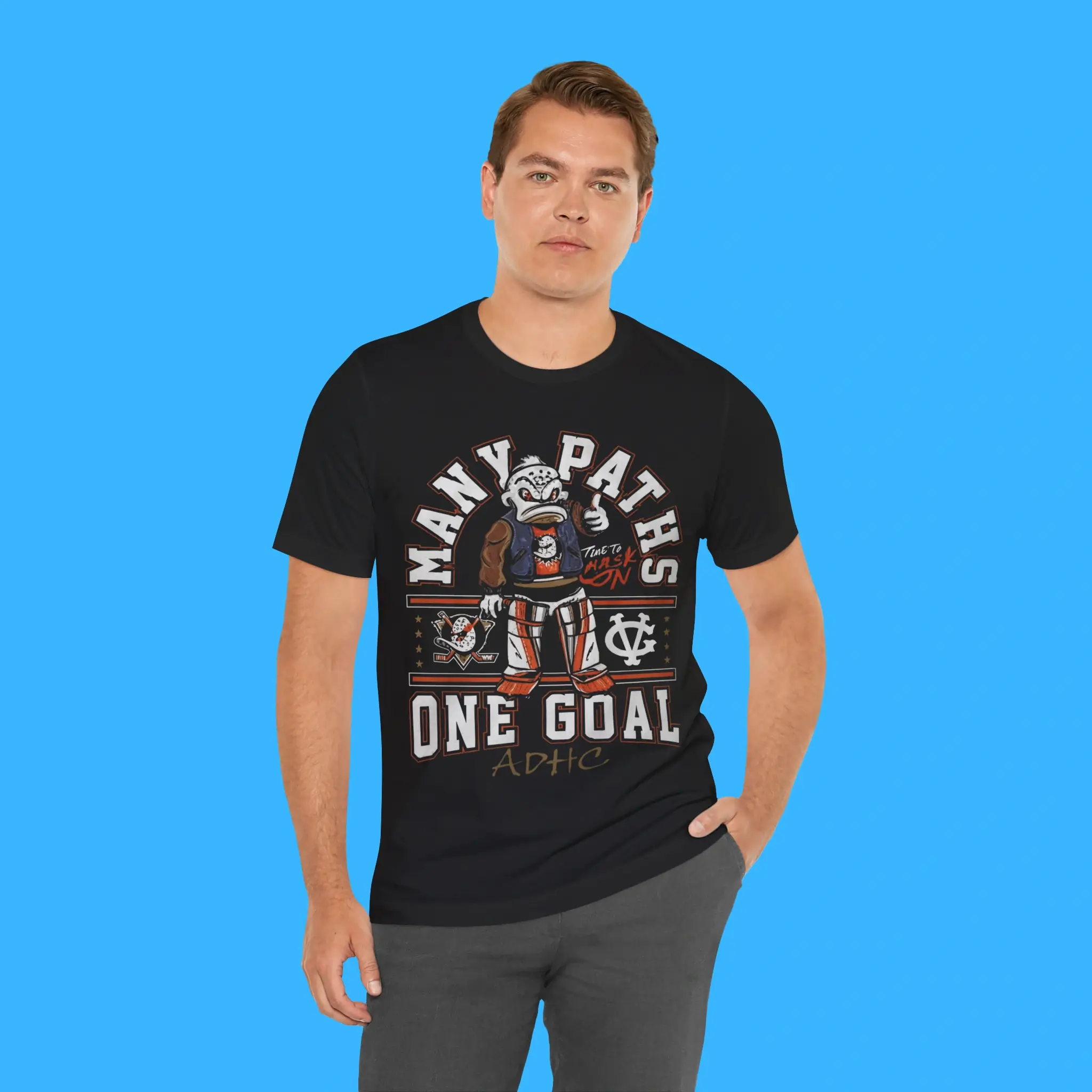 Anaheim-Ducks-Many-Paths-One-Goal-ADHC-Person-Shirt Anaheim Ducks Many Paths One Goal ADHC Person Shirt