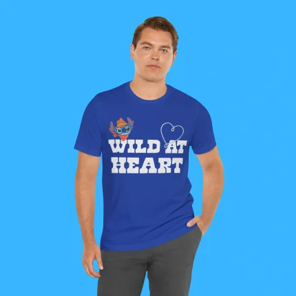 Disney Stitch Wild at Heart Person Shirt