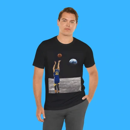 Stephen Curry Shooting From the Moon Person Shirt