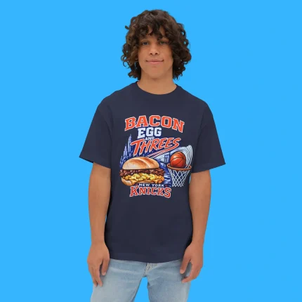 Bacon Egg and Threes New York Knicks Person Shirt