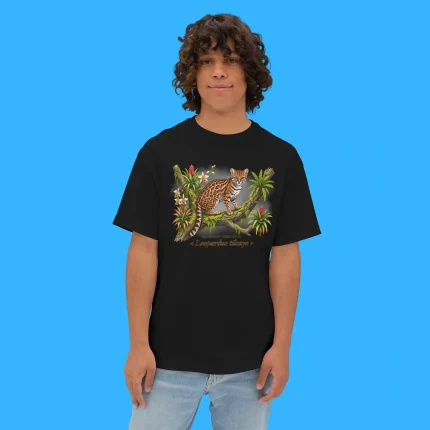 Leopardus Tilcayo Tiger Cat Person T-Shirt