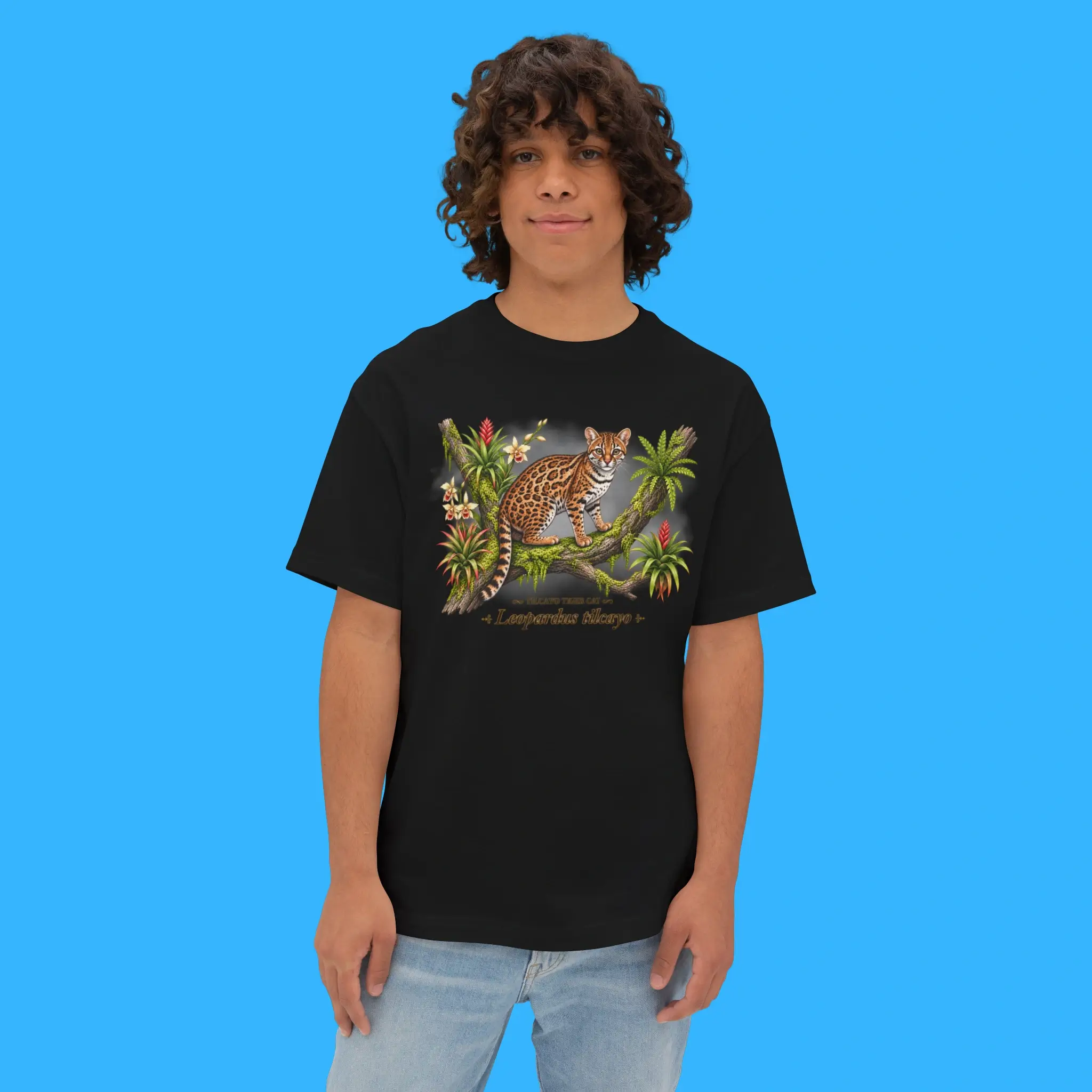 Leopardus-Tilcayo-Tiger-Cat-Person-T-Shirt Leopardus Tilcayo Tiger Cat Person T-Shirt