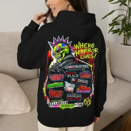 Universal Studios Halloween Horror Nights 2024 Back Person Hoodie