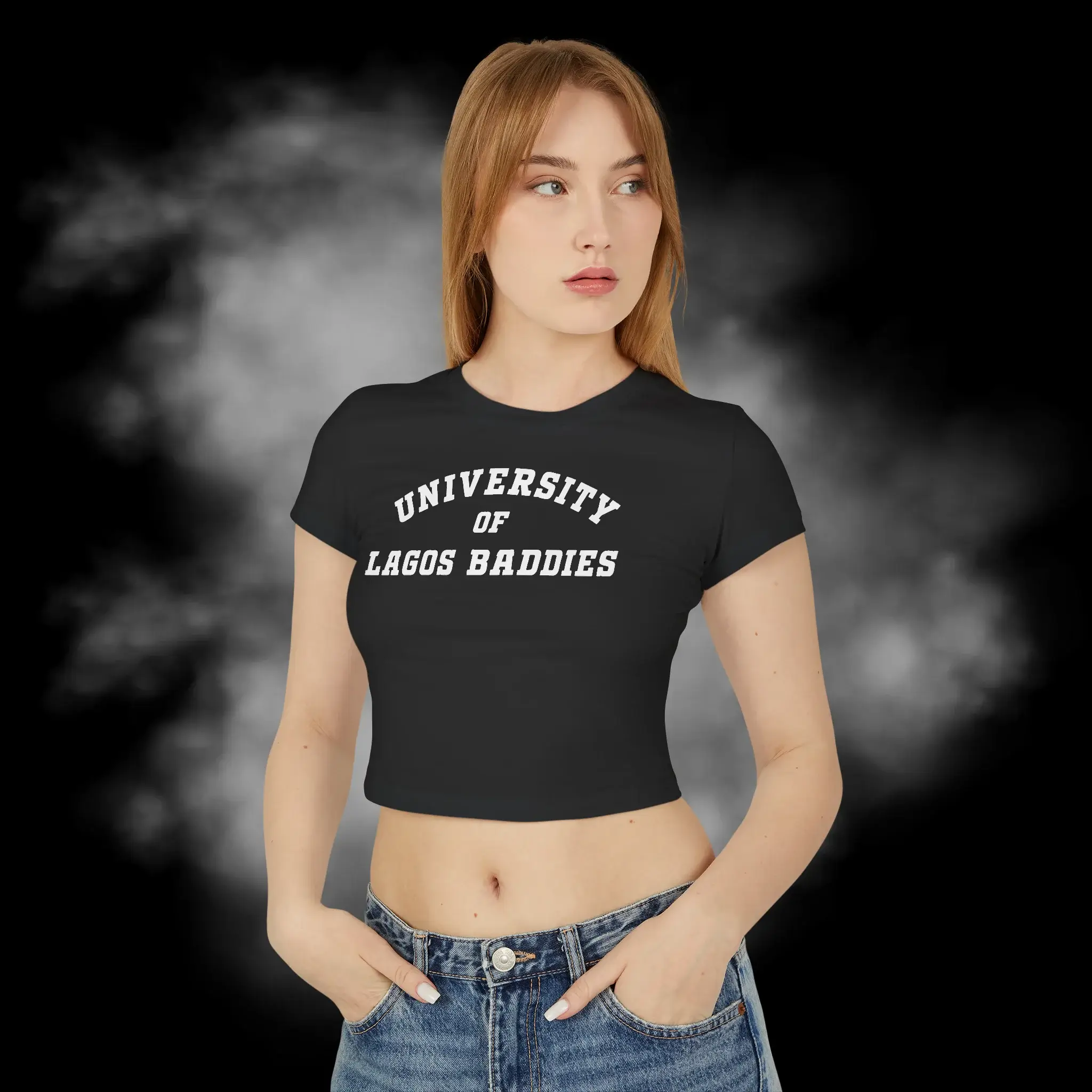 University Of Lagos Baddies Person Baby Tee